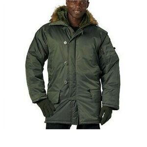 Rothco 0916 Men N-3B Military Extreme Cold Weather Parka Jacket Coat Green 2XL